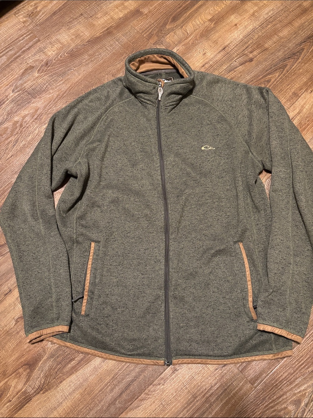 Men’s Drake Olive Green Full-Zip Lightweight Jacket